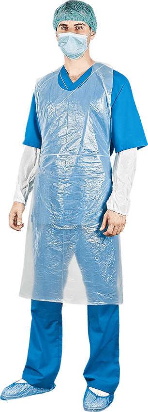 Фартук ОДНОРАЗОВЫЙ, белый